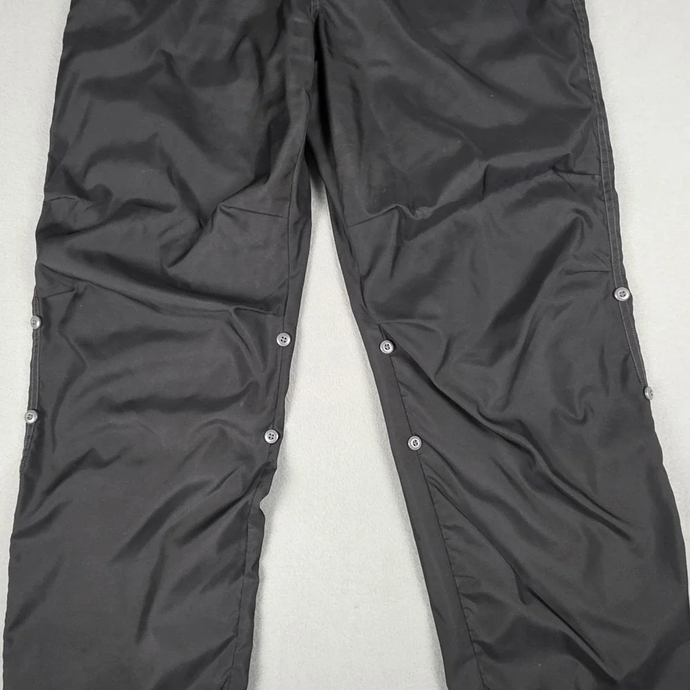 VINTAGE‎ Gap Pants Womens Large Black Pink Baggy Paratrooper Wide Leg Floral 90s - Picture 10 of 16